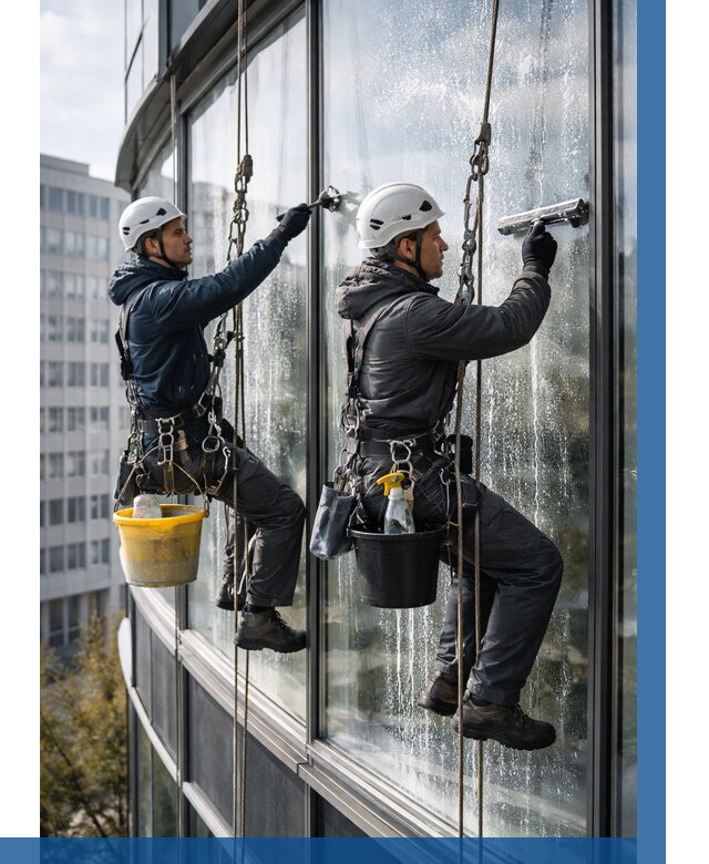 Мойка панорамных окон в Железногорске от 358 р. заказать у ВЫСОТНИК-Жлк