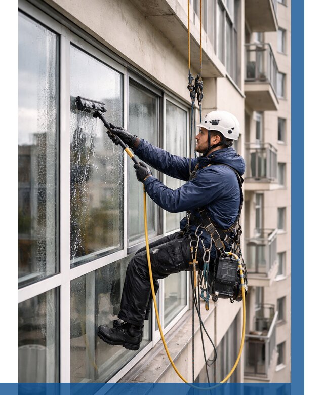 Мойка балконного остекления в Железногорске от 3577 р. | ВЫСОТНИК-Жлк