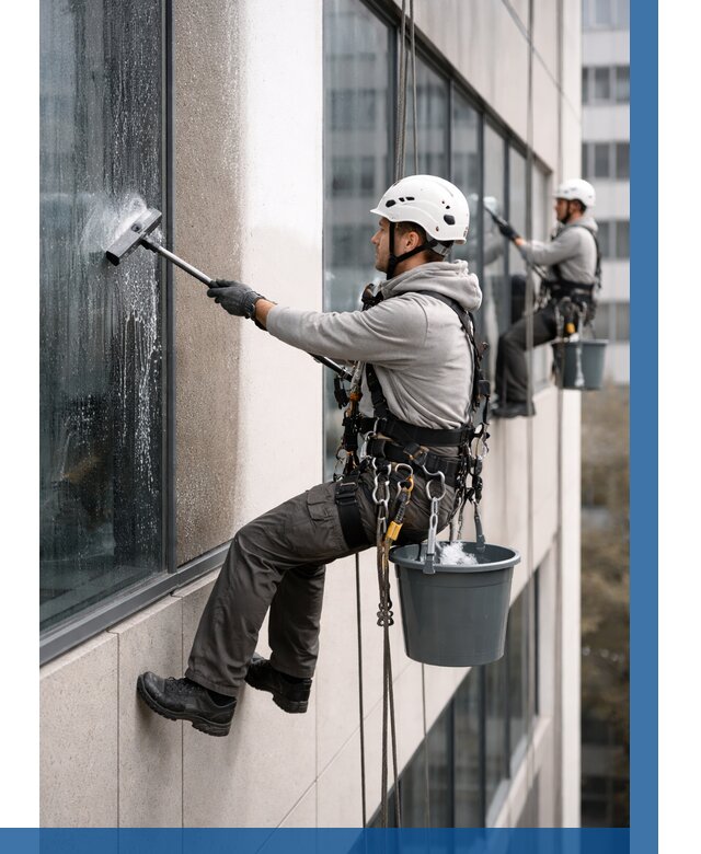 Мойка фасадов зданий в Железногорске под ключ от 358 р. | ВЫСОТНИК-Жлк