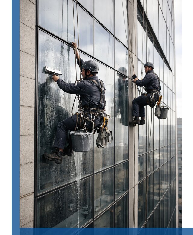 Профессиональная мойка стеклянных фасадов зданий в Железногорске