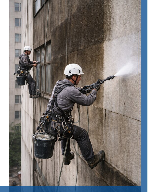 Очистка фасада от копоти в Железногорске от 256 р. | ВЫСОТНИК-Жлк