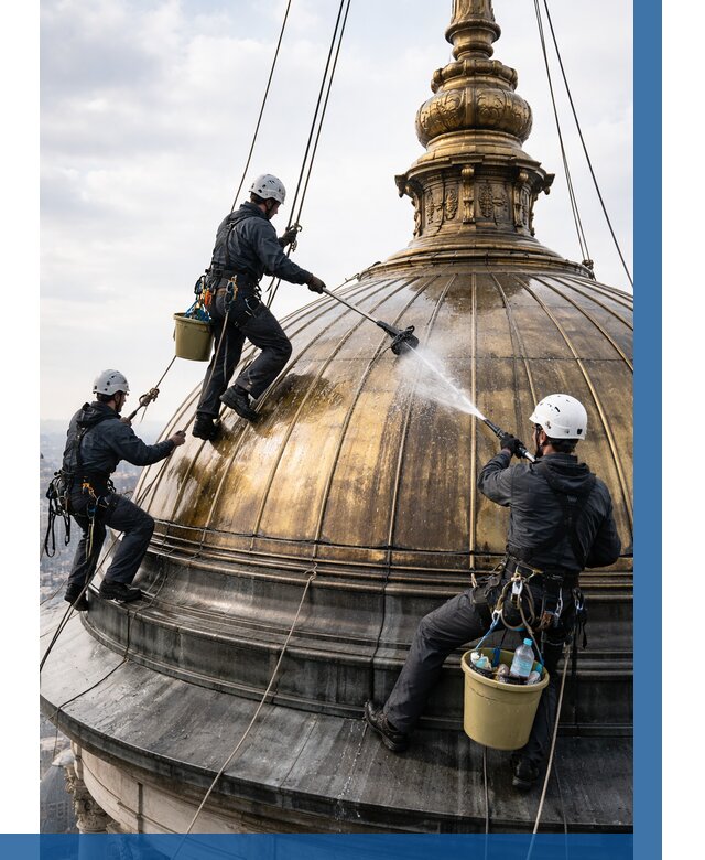 Мойка куполов и шпилей в Железногорске от 8177 р. - заказать | ВЫСОТНИК-Жлк