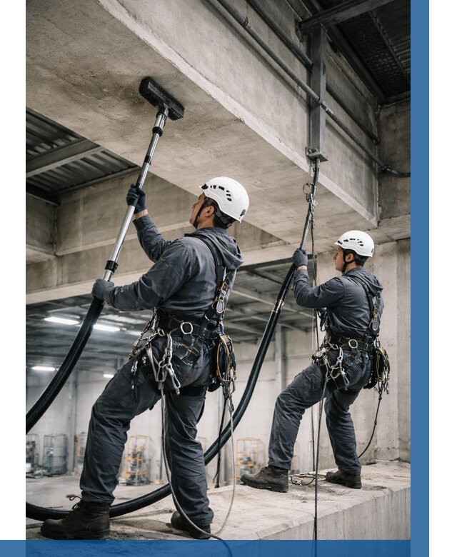 Обеспыливание потолочных конструкций в Железногорске от 256 р. |ВЫСОТНИК-Жлк