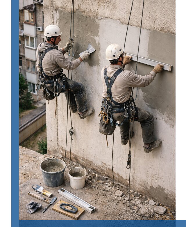 Комплексный ремонт штукатурного фасада с гарантией в Железногорске