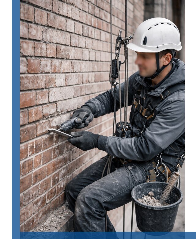 Расшивка кирпичных швов фасадов и стен, ремонт в Железногорске