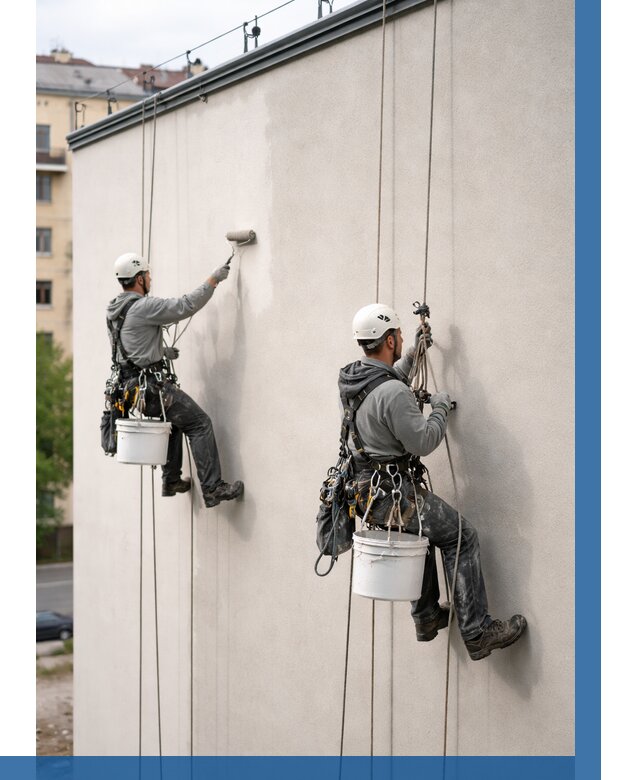 Покраска оштукатуренного фасада в Железногорске от 327 р. | ВЫСОТНИК-Жлк