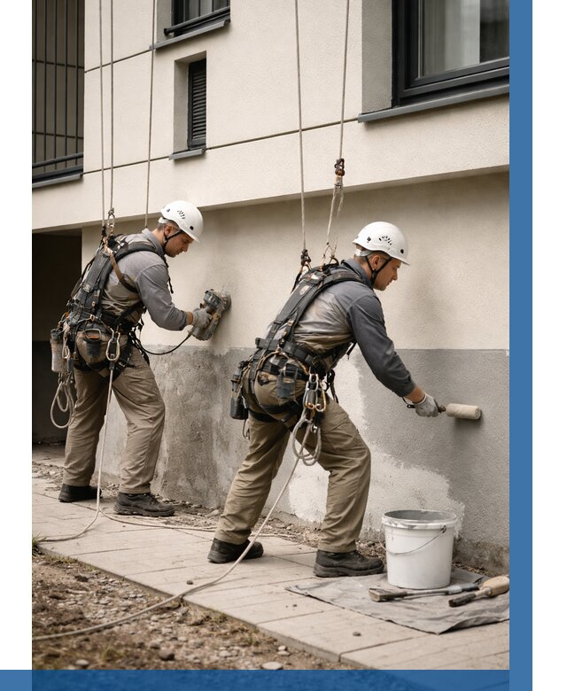 Окраска цоколя здания в Железногорске от 460 р. под ключ | ВЫСОТНИК-Жлк