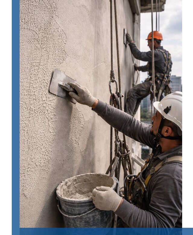 Декоративная штукатурка фасада с утеплением и защитой в Железногорске