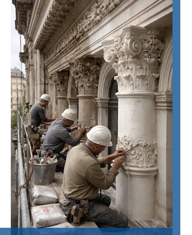 Реставрация фасадной лепнины в Железногорске от 2555 р. | ВЫСОТНИК-Жлк