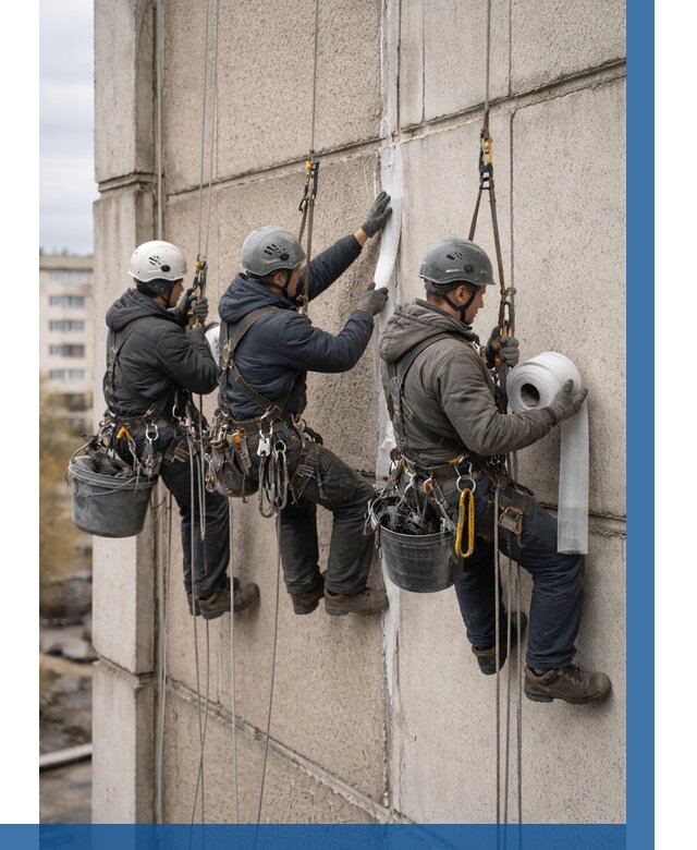 Ремонт межпанельных швов в Железногорске от 767 р. | ВЫСОТНИК-Жлк