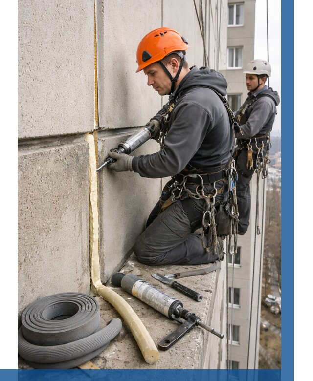 Теплый шов межпанельные швы в Железногорске от 715 р. | ВЫСОТНИК-Жлк