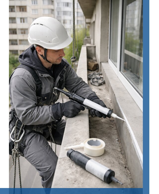 Герметизация швов лоджии в Железногорске от 4599 р. | ВЫСОТНИК-Жлк