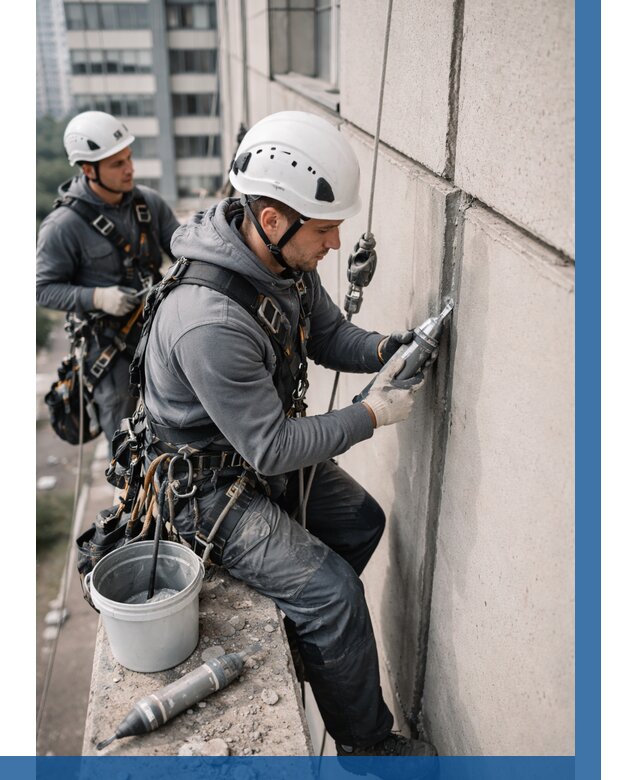 Ремонт деформационных швов здания в Железногорске от 1022 р. | ВЫСОТНИК-Жлк