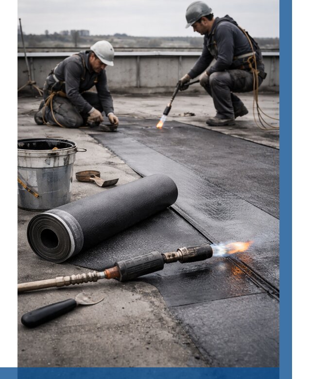 Ремонт рулонной кровли в Железногорске от 664 р. | ВЫСОТНИК-Жлк