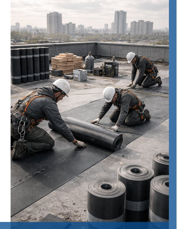 Монтаж мягкой кровли под ключ в Железногорске от 460 р. | ВЫСОТНИК-Жлк