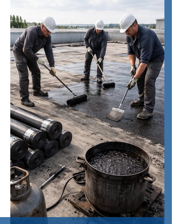 Гидроизоляция кровли мастикой в Железногорске от 613 р. | ВЫСОТНИК-Жлк