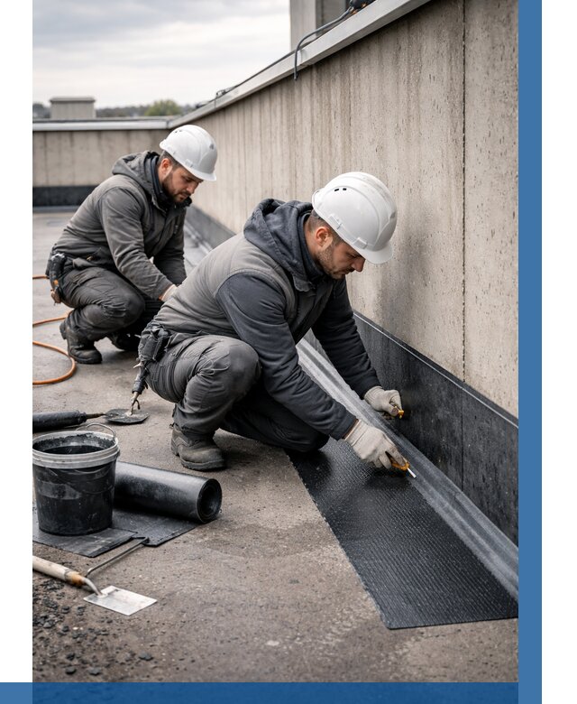 Гидроизоляция примыканий на кровле в Железногорске от 920 р. | ВЫСОТНИК-Жлк