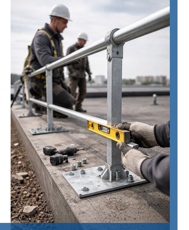 Монтаж кровельного ограждения в Железногорске от 1227 р. | ВЫСОТНИК-Жлк