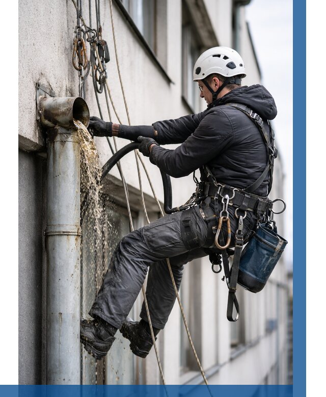 Прочистка водосточных труб в Железногорске от 3577 р. | ВЫСОТНИК-Жлк