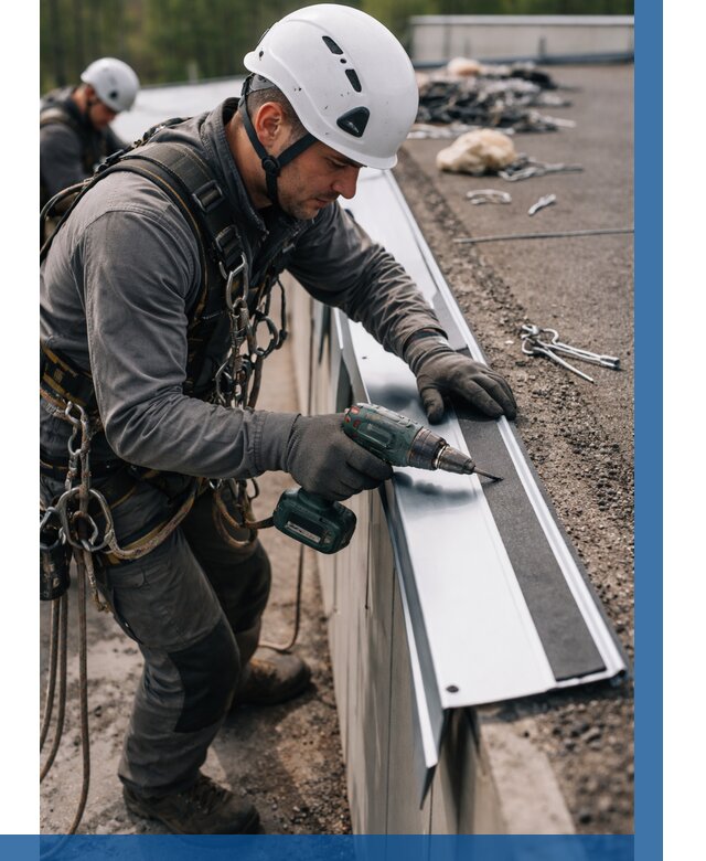 Монтаж капельника на кровле в Железногорске от 307 р. | ВЫСОТНИК-Жлк