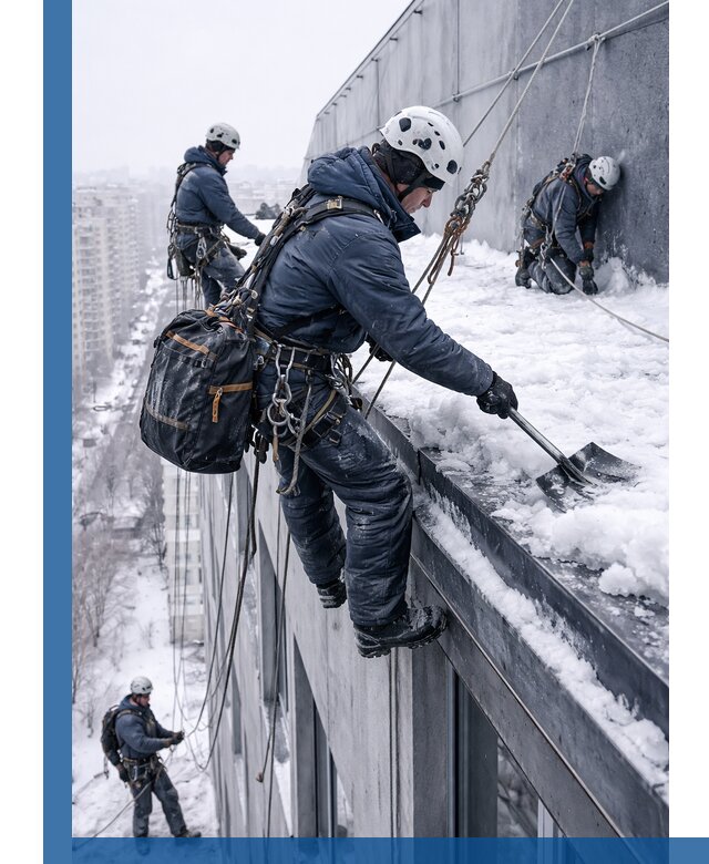 Абонентское обслуживание кровли зимой в Железногорске регулярный уход