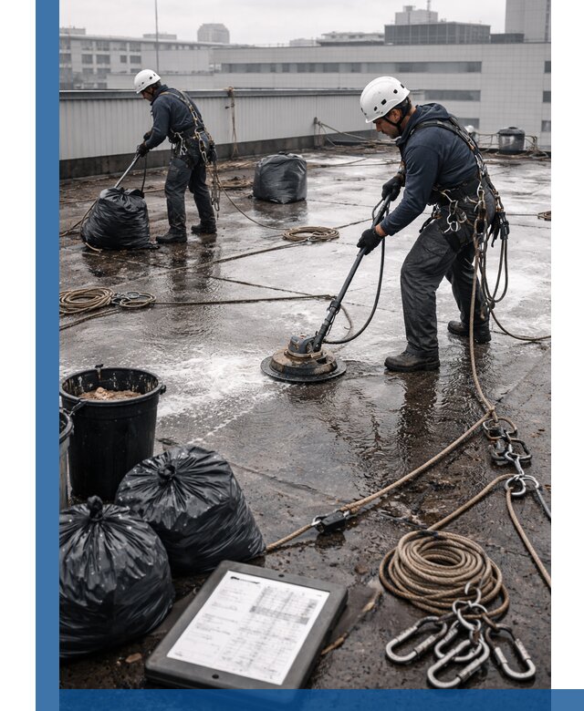 Плановая очистка кровли по графику в Железногорске для безопасности