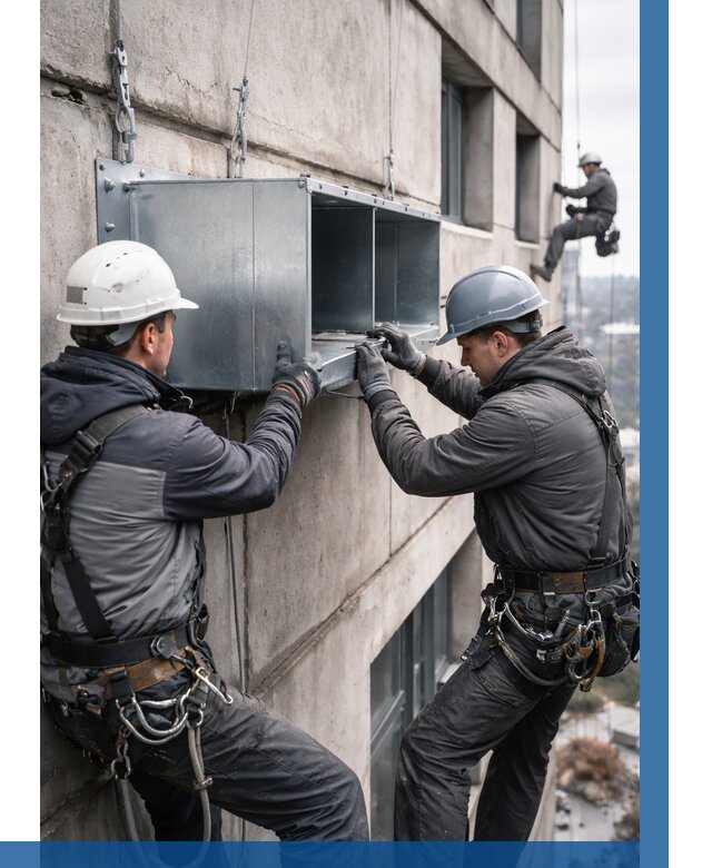 Монтаж вентиляционных коробов в Железногорске от 3066 р. | ВЫСОТНИК-Жлк