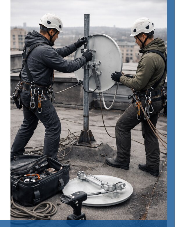 Демонтаж антенн на крыше в Железногорске от 4599 р. | ВЫСОТНИК-Жлк