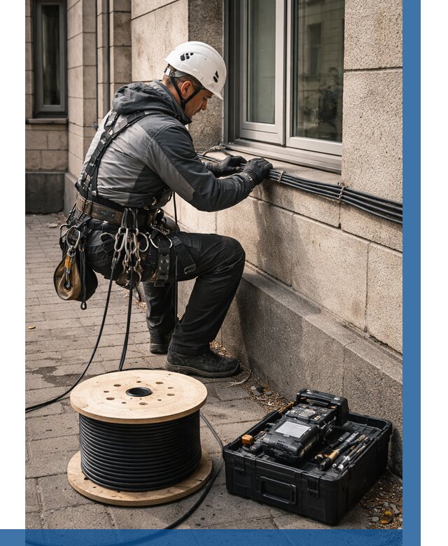 Прокладка оптоволоконного кабеля в Железногорске от 818 р. | ВЫСОТНИК-Жлк