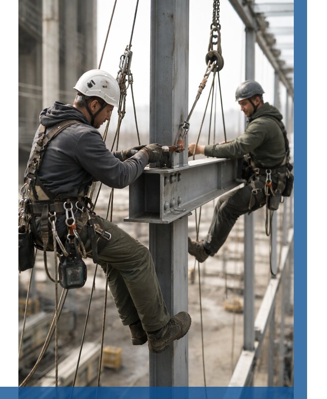 Монтаж металлоконструкций на высоте в Железногорске от 3577 р. | ВЫСОТНИК-Жлк