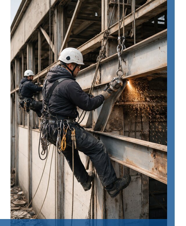 Демонтаж металлоконструкций на высоте в Железногорске от 6644р. |ВЫСОТНИК-Жлк