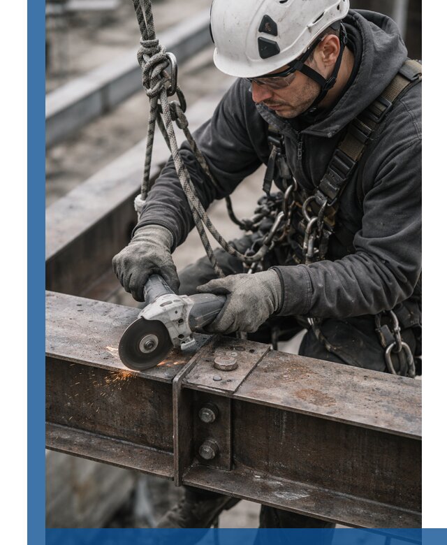 Резка металла на высоте в Железногорске для зданий и конструкций