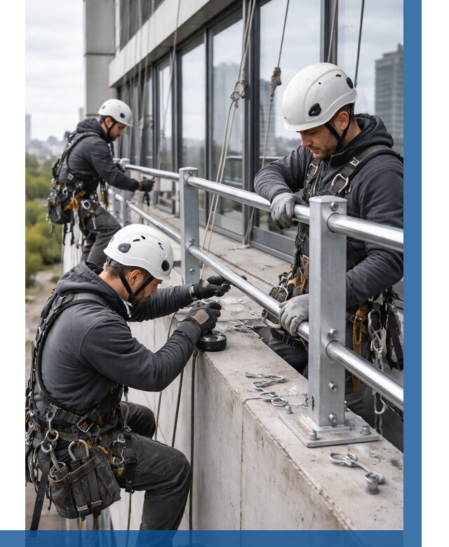Монтаж ограждений на высоте в Железногорске, от 1227 р. | ВЫСОТНИК-Жлк