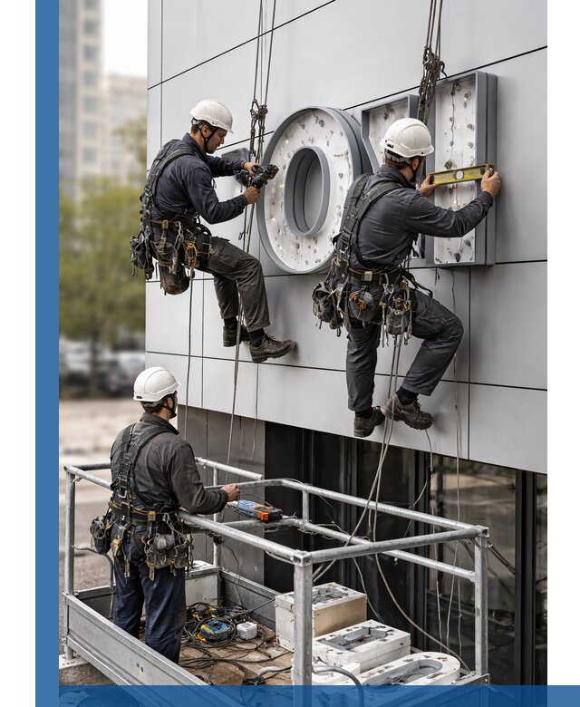 Профессиональный монтаж световых букв в Железногорске под ключ