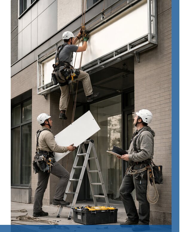 Монтаж светового короба в Железногорске от 6644 р. | ВЫСОТНИК-Жлк