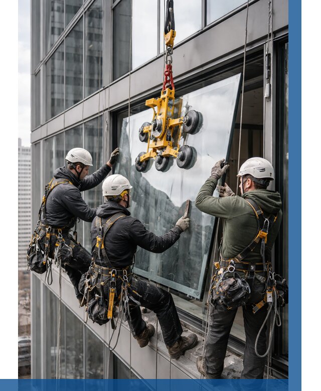 Фасадное остекление зданий под ключ в Железногорске от 10221 р. | ВЫСОТНИК-Жлк