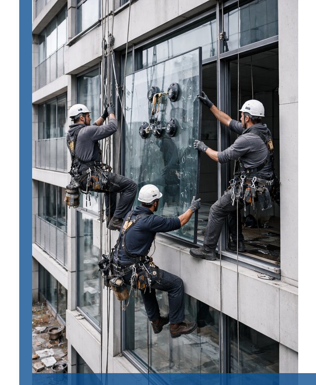 Фасадное остекление и монтаж витражей зданий в Железногорске под ключ