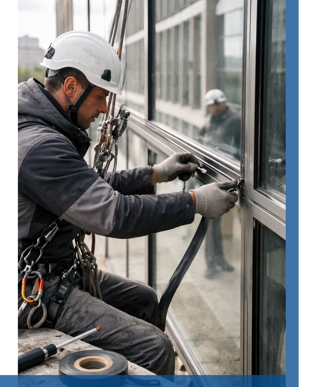 Ремонт витражных конструкций в Железногорске от 3577 р. | ВЫСОТНИК-Жлк