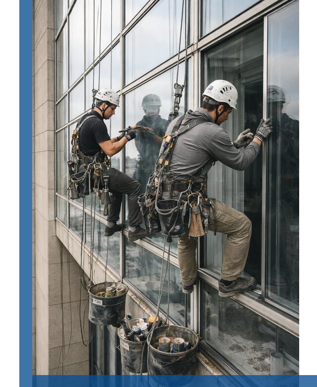 Ремонт витражных конструкций и фасадного остекления в Железногорске