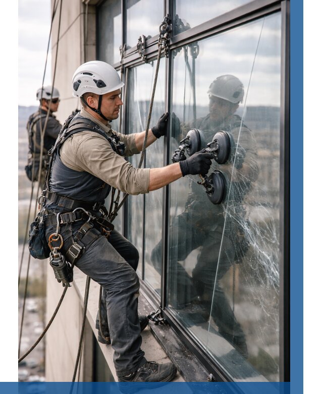 Замена стекла в витраже в Железногорске под ключ от 8688 р. | ВЫСОТНИК-Жлк