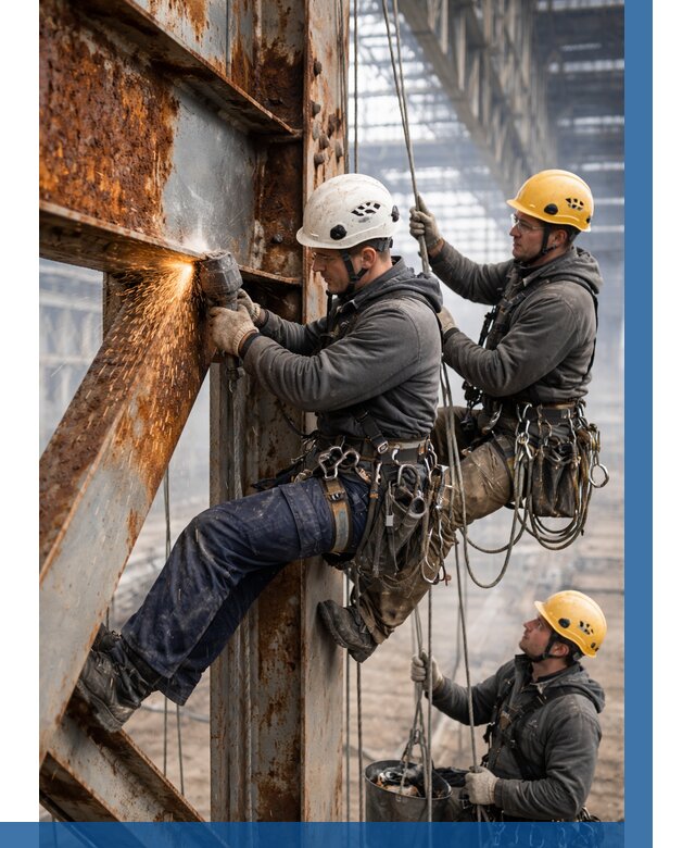 Зачистка металла от ржавчины в Железногорске от 358 р. | ВЫСОТНИК-Жлк