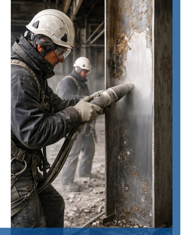 Удаление старой краски с металла в Железногорске от 460 р. | ВЫСОТНИК-Жлк