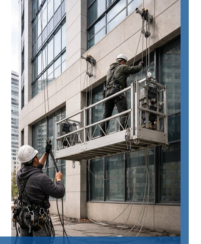 Монтаж и подъем фасадной люльки в Железногорске от 12265 р. | ВЫСОТНИК-Жлк