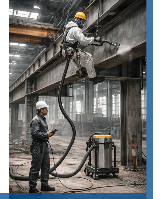 Обеспыливание конструкций в цехе в Железногорске от 4293 р. | ВЫСОТНИК-Жлк