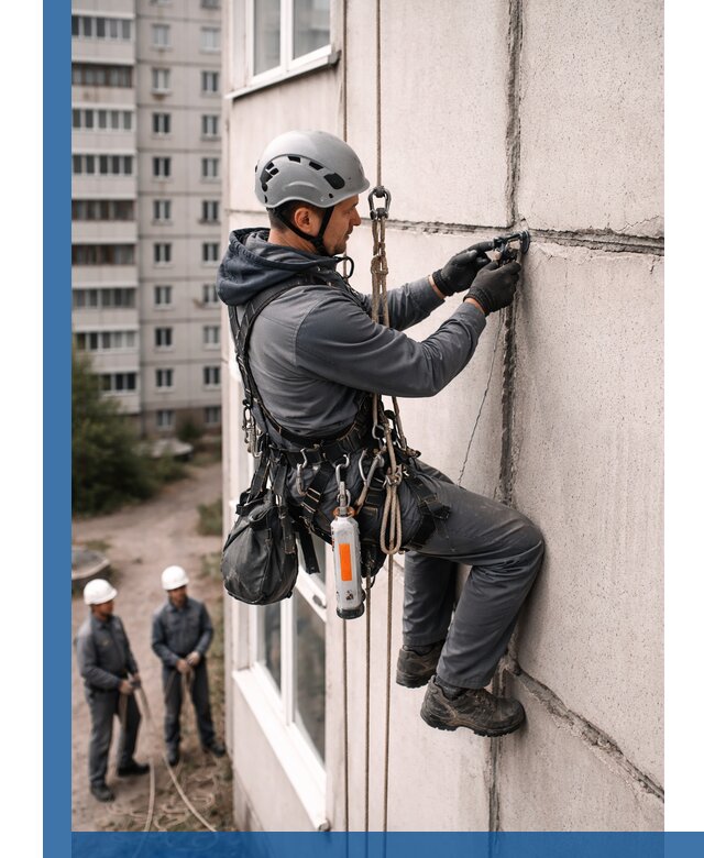 Обследование межпанельных швов и герметизация в Железногорске