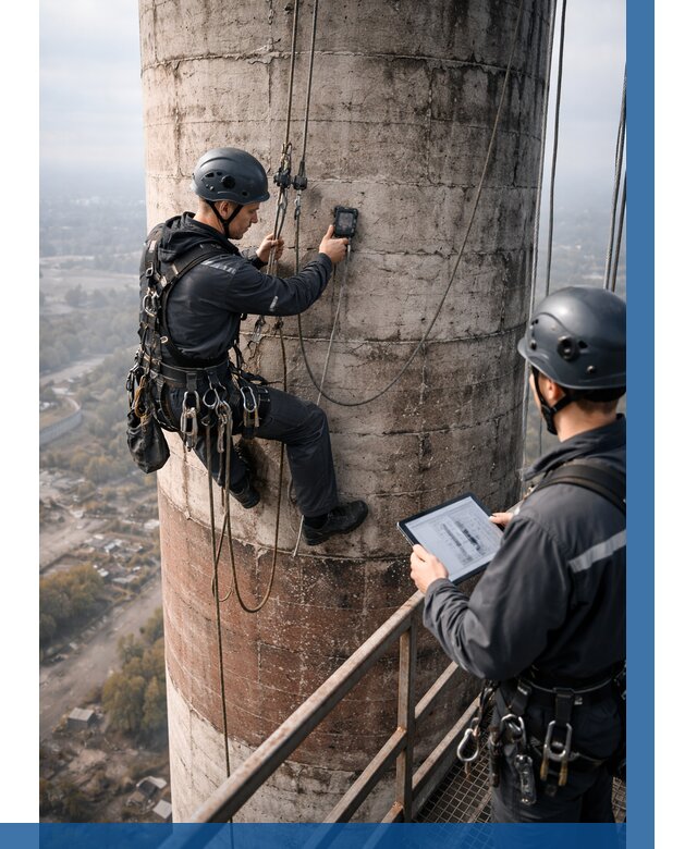 Обследование дымовой трубы в Железногорске от 8177 р. | ВЫСОТНИК-Жлк