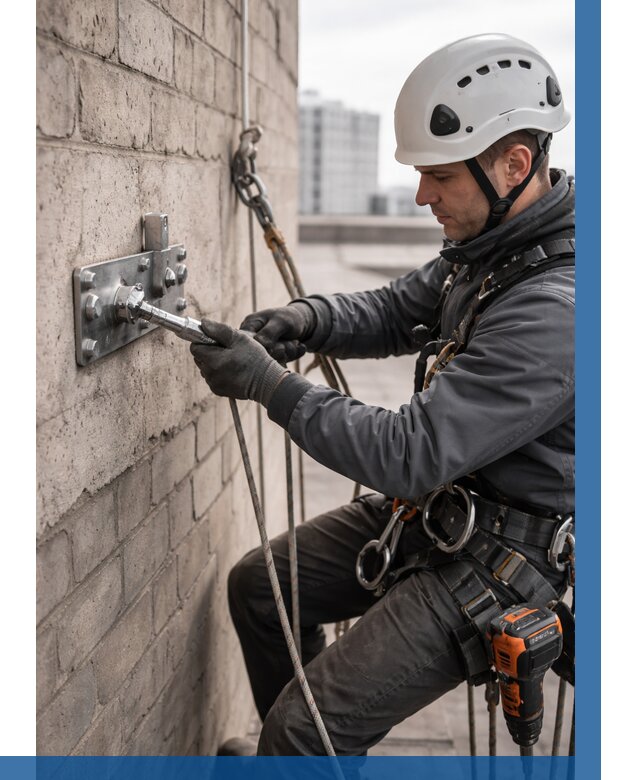 Установка анкерных точек в Железногорске от 3577 р. | ВЫСОТНИК-Жлк