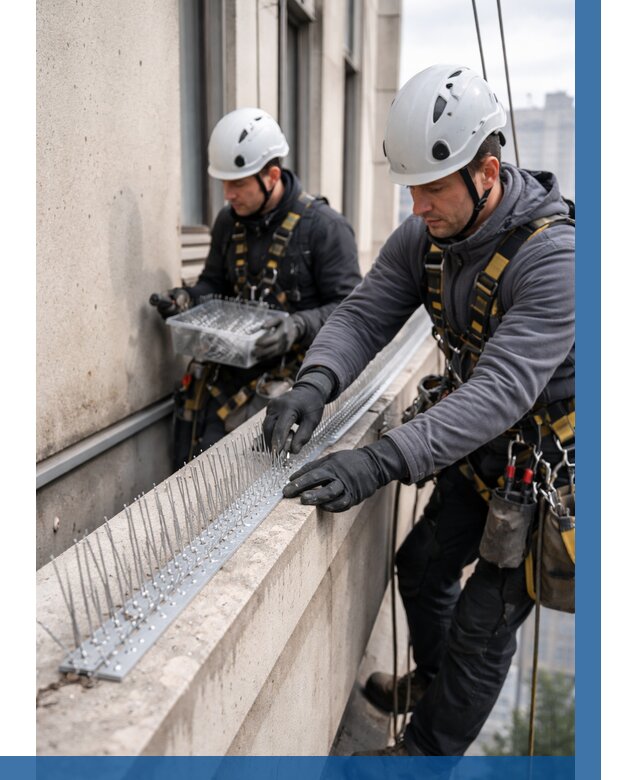 Установка шипов от птиц в Железногорске от 869 р. | ВЫСОТНИК-Жлк